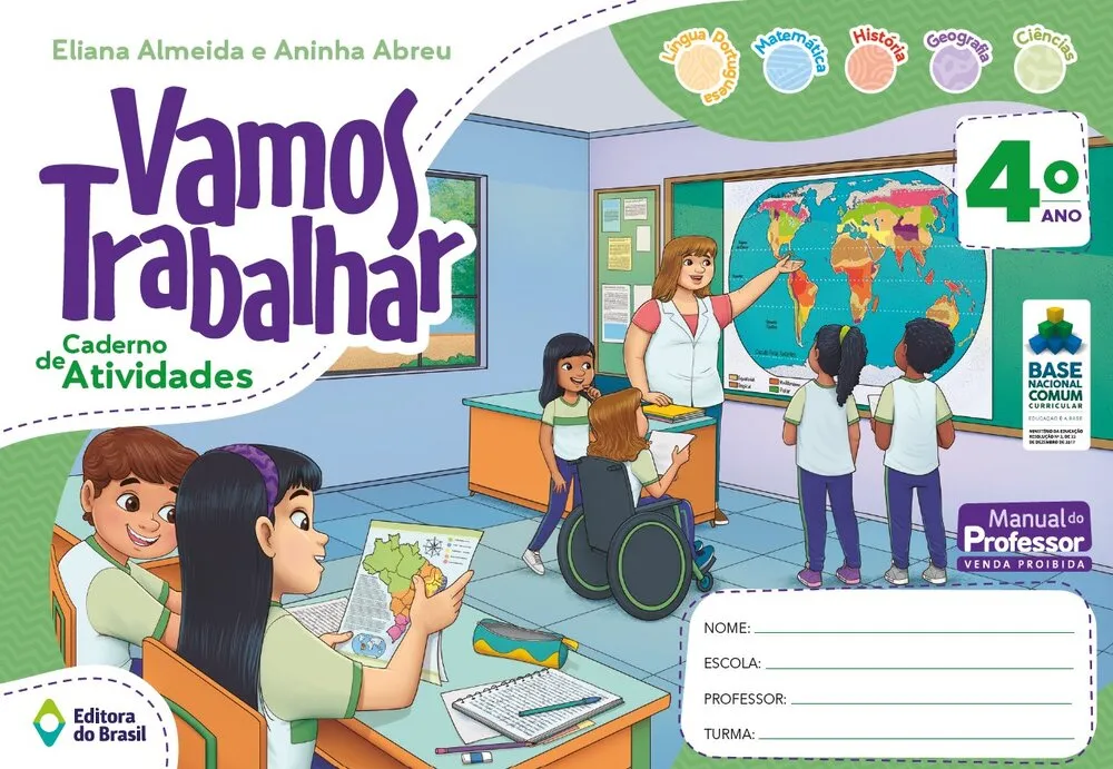 VAMOS TRABALHAR CADERNO DE ATIVIDADES - 4º ANO